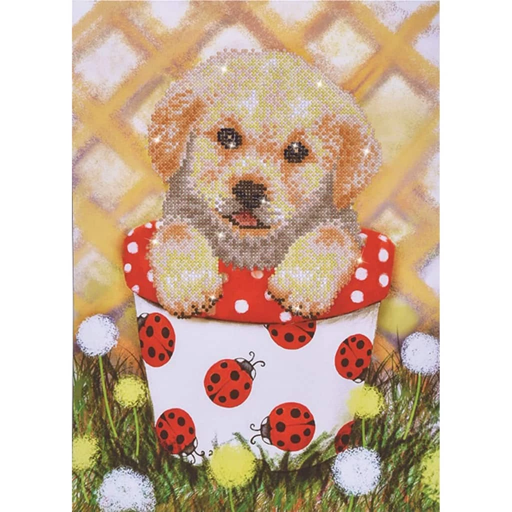 New ๐ Diamond Dotz® Pup In Pot Intermediate Art Kit ๐ 1 New ๐ Diamond Dotz® Pup In Pot Intermediate Art Kit ๐