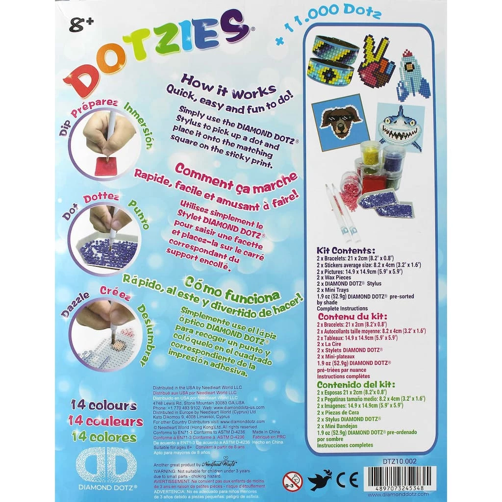 Outlet ๐งจ Diamond Dotz® Dotzies® Variety Blue Diamond Art Kit ๐คฉ 2 Outlet ๐งจ Diamond Dotz® Dotzies® Variety Blue Diamond Art Kit ๐คฉ - Image 2