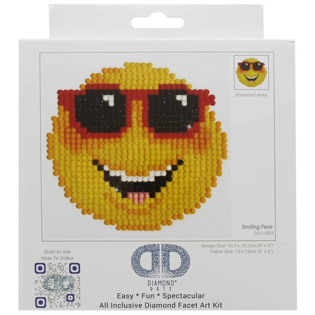 Outlet ๐ Diamond Dotz® Smiling Face Beginner Facet Art Kit ๐ 1 Outlet ๐ Diamond Dotz® Smiling Face Beginner Facet Art Kit ๐