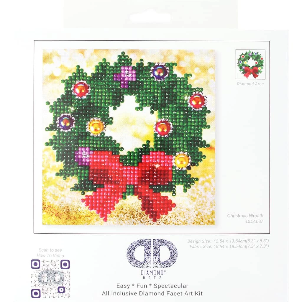 Outlet ๐ Diamond Dotz® Mini ๐ Christmas Wreath Facet Art Kit ๐ฅ 2 Outlet ๐ Diamond Dotz® Mini ๐ Christmas Wreath Facet Art Kit ๐ฅ - Image 2
