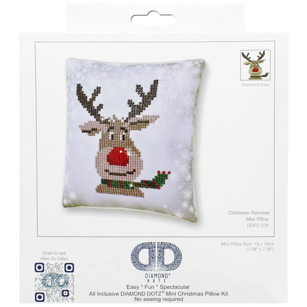 Discount ๐ Diamond Dotz® ๐ Christmas Reindeer Pillow Kit โ๏ธ 2 Discount ๐ Diamond Dotz® ๐ Christmas Reindeer Pillow Kit โ๏ธ - Image 2