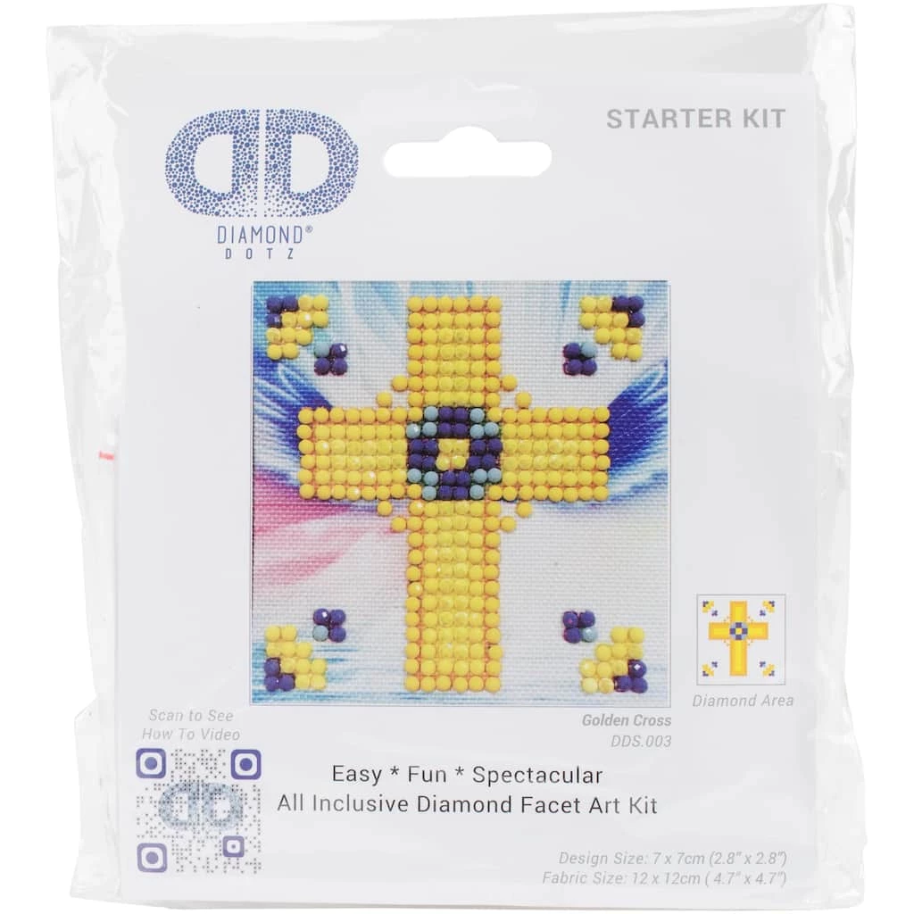 Brand new ๐ Diamond Dotz® Golden Cross Starter Facet Art Kit ๐งจ 2 Brand new ๐ Diamond Dotz® Golden Cross Starter Facet Art Kit ๐งจ - Image 2