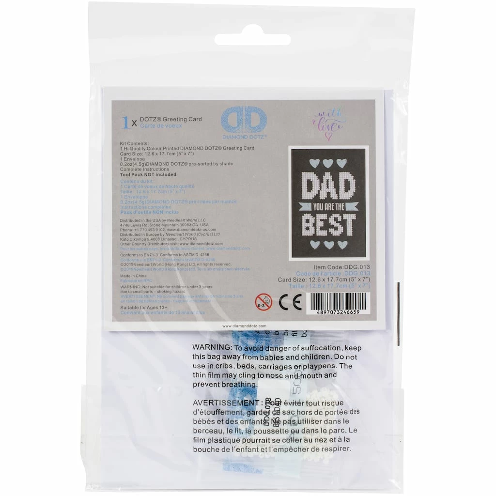 Best deal ๐ Diamond Dotz® Best Dad Facet Art Card Kit โญ 3 Best deal ๐ Diamond Dotz® Best Dad Facet Art Card Kit โญ - Image 3