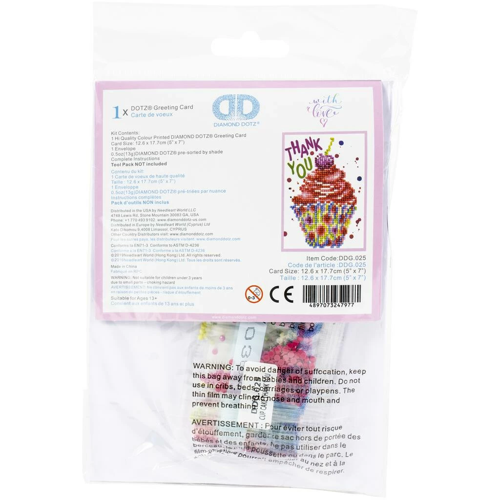 Promo ๐ Diamond Dotz® Cupcake Thank You Facet Art Card Kit โค๏ธ 4 Promo ๐ Diamond Dotz® Cupcake Thank You Facet Art Card Kit โค๏ธ - Image 4