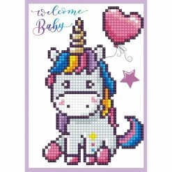 Cheap 😉 Diamond Dotz® Welcome Baby Diamond Embroidery Facet Art Greeting Card Kit 🎁