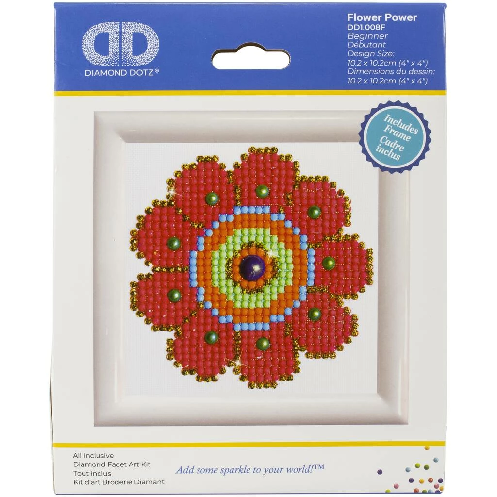 Best Sale ๐งจ Diamond Dotz® Flower Power W/Frame Beginner Facet Art Kit ๐ 2 Best Sale ๐งจ Diamond Dotz® Flower Power W/Frame Beginner Facet Art Kit ๐ - Image 2