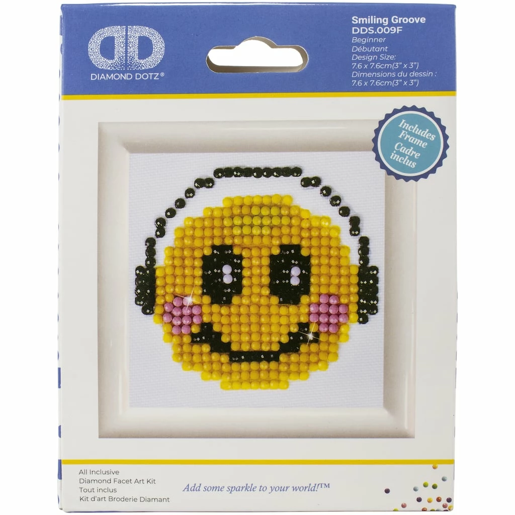 Hot Sale 🌟 Diamond Dotz® Smiling Groove W/Frame Starter Facet Art Kit 👍 2 Hot Sale 🌟 Diamond Dotz® Smiling Groove W/Frame Starter Facet Art Kit 👍 - Image 2