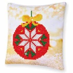 Budget ✔️ Diamond Dotz® Red Bauble Pillow Beginner Facet Art Kit ⭐