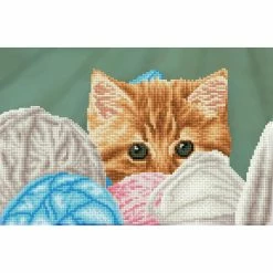 Discount โ๏ธ Diamond Dotz® Kitty Hiding Intermediate Facet Art Kit โ๏ธ