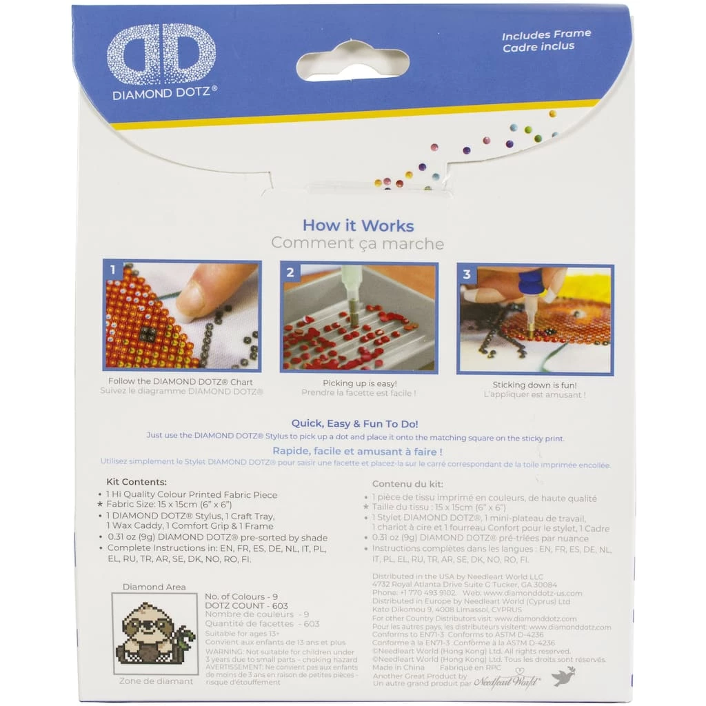 Budget ๐ฅฐ Diamond Dotz® Sloth Mode Diamond Art Kit with Frame ๐ฅ 3 Budget ๐ฅฐ Diamond Dotz® Sloth Mode Diamond Art Kit with Frame ๐ฅ - Image 3