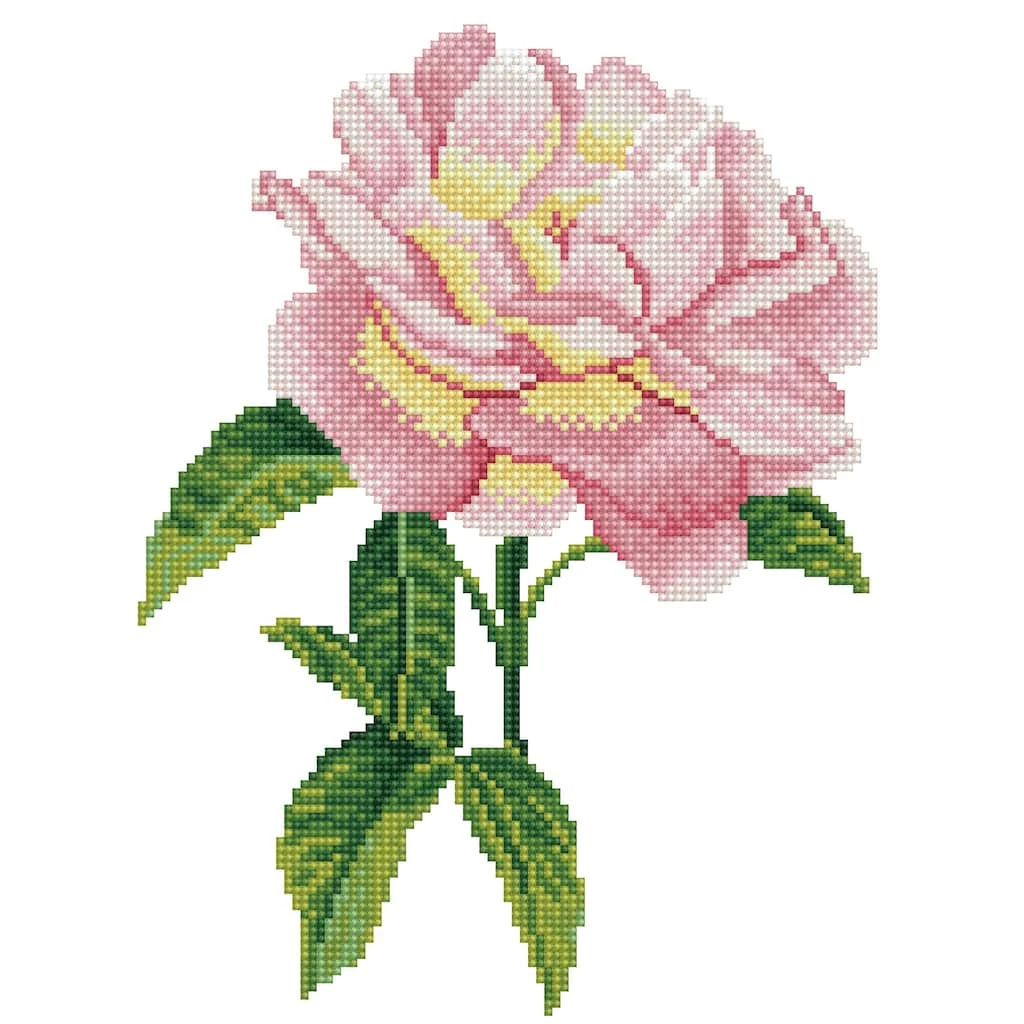 Cheapest ๐ Diamond Dotz® Pink Rose Pre-Framed Diamond Art Kit ๐ 1 Cheapest ๐ Diamond Dotz® Pink Rose Pre-Framed Diamond Art Kit ๐