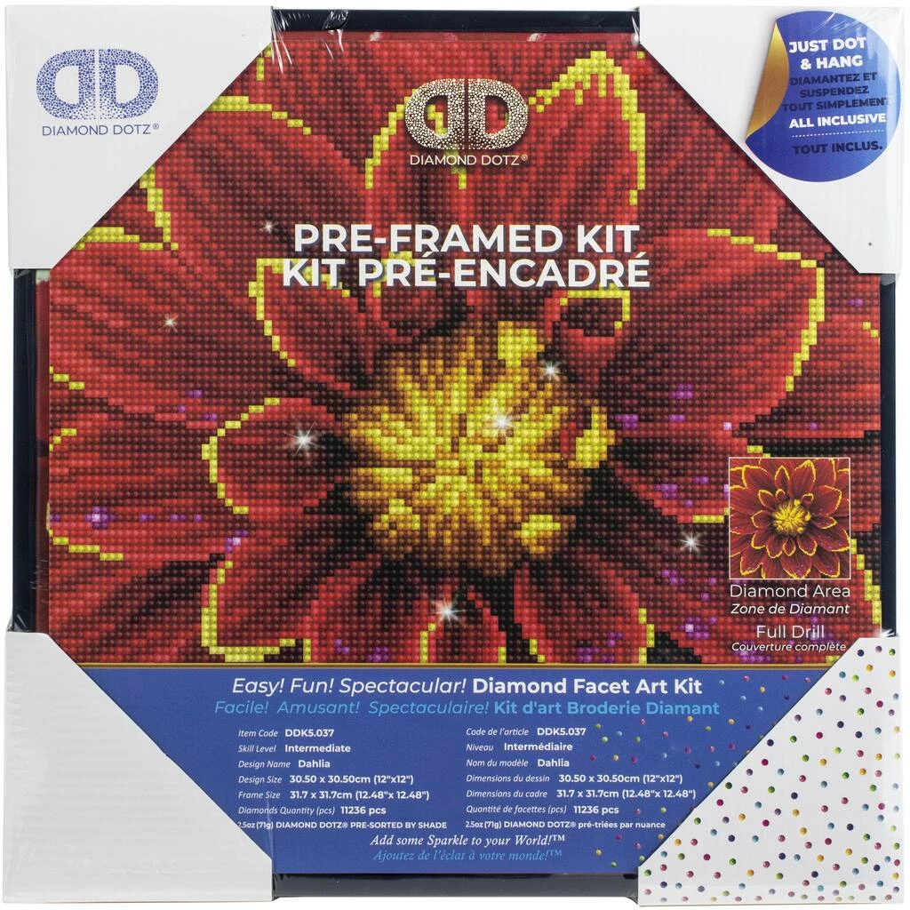 Best deal ๐ Diamond Dotz® Dahlia Pre-Framed Diamond Art Kit ๐ 2 Best deal ๐ Diamond Dotz® Dahlia Pre-Framed Diamond Art Kit ๐ - Image 2