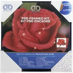 Top 10 ✔️ Diamond Dotz® Rose Bud Pre-Framed Diamond Art Kit ⭐