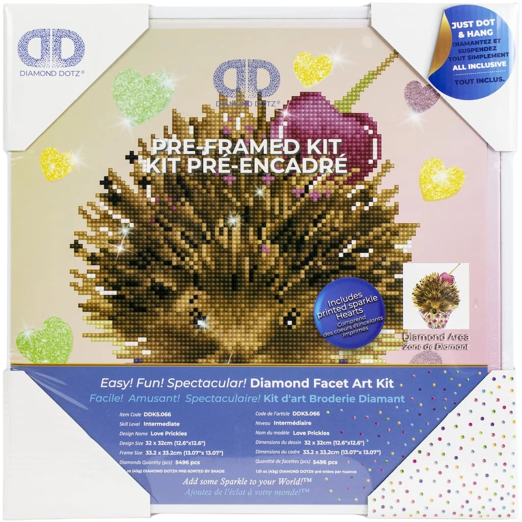 Top 10 ❤️ Diamond Dotz® Love Prickles Pre-Framed Diamond Art Kit ⭐ 2 Top 10 ❤️ Diamond Dotz® Love Prickles Pre-Framed Diamond Art Kit ⭐ - Image 2