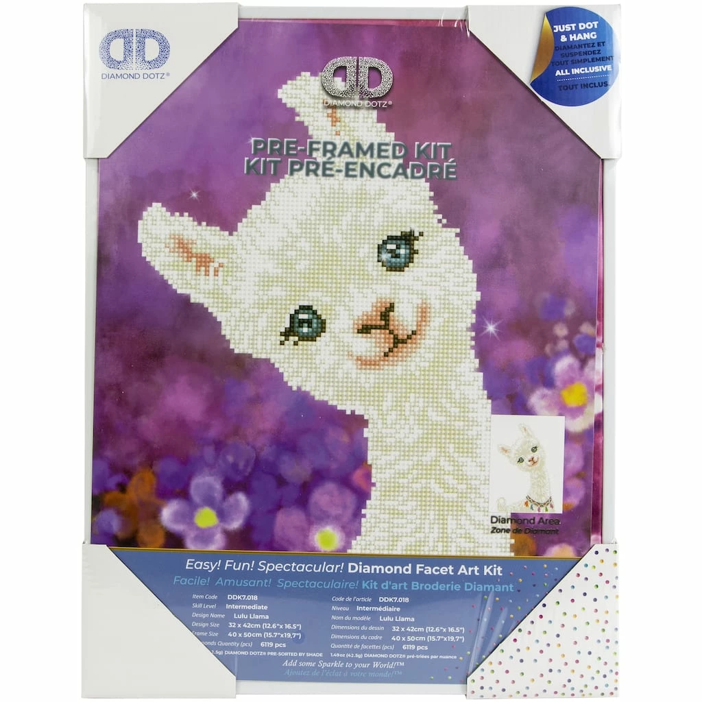 Best deal โค๏ธ Diamond Dotz® Lulu Llama Pre-Framed Diamond Art Kit ๐ 2 Best deal โค๏ธ Diamond Dotz® Lulu Llama Pre-Framed Diamond Art Kit ๐ - Image 2