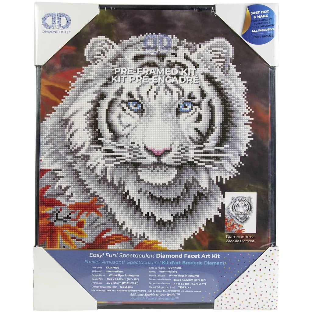Best Sale ๐ Diamond Dotz® White Tiger In Autumn Pre-Framed Diamond Art Kit ๐ 2 Best Sale ๐ Diamond Dotz® White Tiger In Autumn Pre-Framed Diamond Art Kit ๐ - Image 2