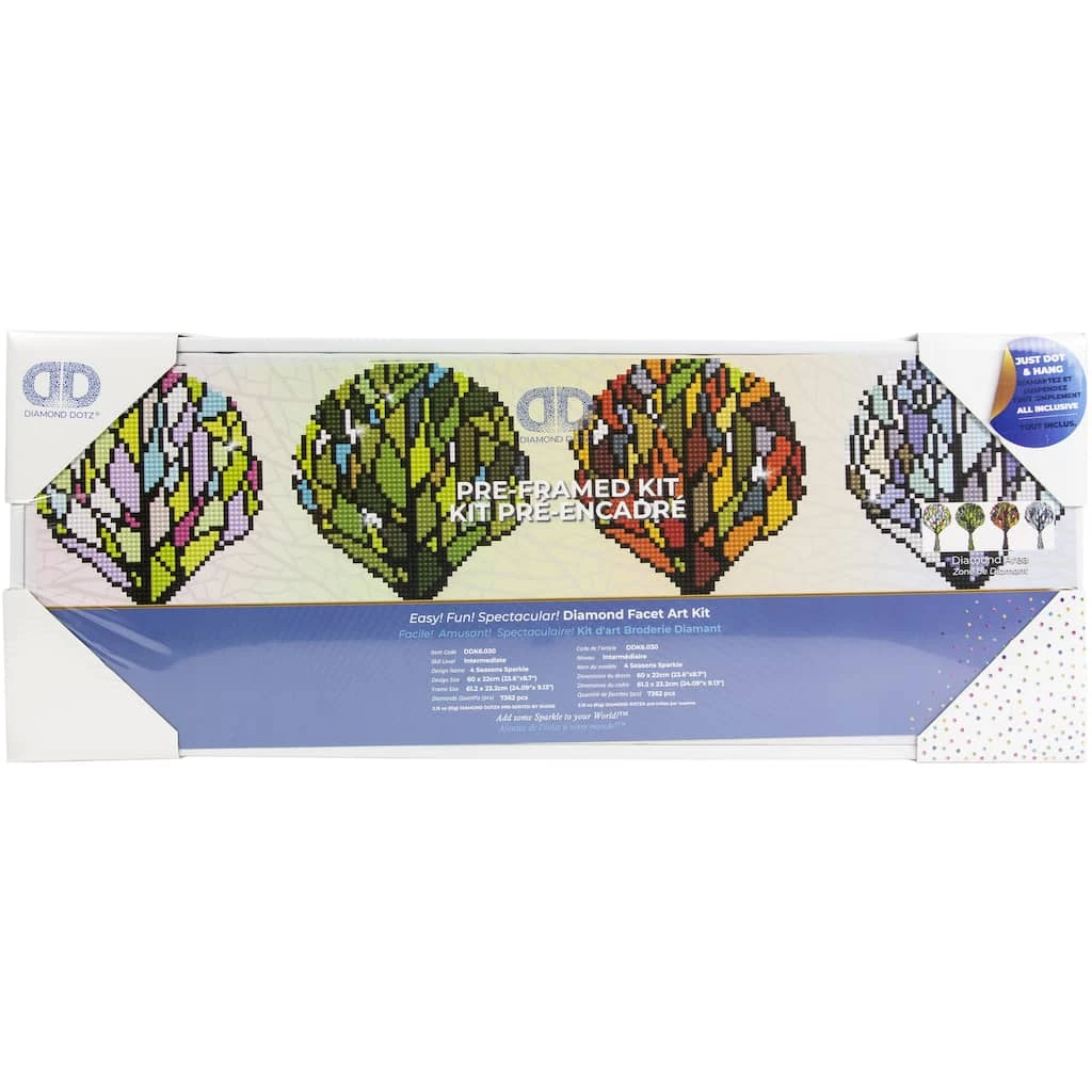 Brand new โญ Diamond Dotz® 4 Seasons Sparkle Pre-Framed Diamond Art Kit ๐งจ 2 Brand new โญ Diamond Dotz® 4 Seasons Sparkle Pre-Framed Diamond Art Kit ๐งจ - Image 2