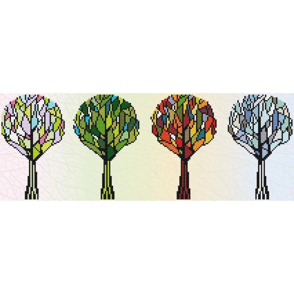 Brand new โญ Diamond Dotz® 4 Seasons Sparkle Pre-Framed Diamond Art Kit ๐งจ 1 Brand new โญ Diamond Dotz® 4 Seasons Sparkle Pre-Framed Diamond Art Kit ๐งจ