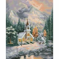 Promo 🔥 Diamond Dotz® Thomas Kinkade Deer Creek Chapel Diamond Art Kit 🛒
