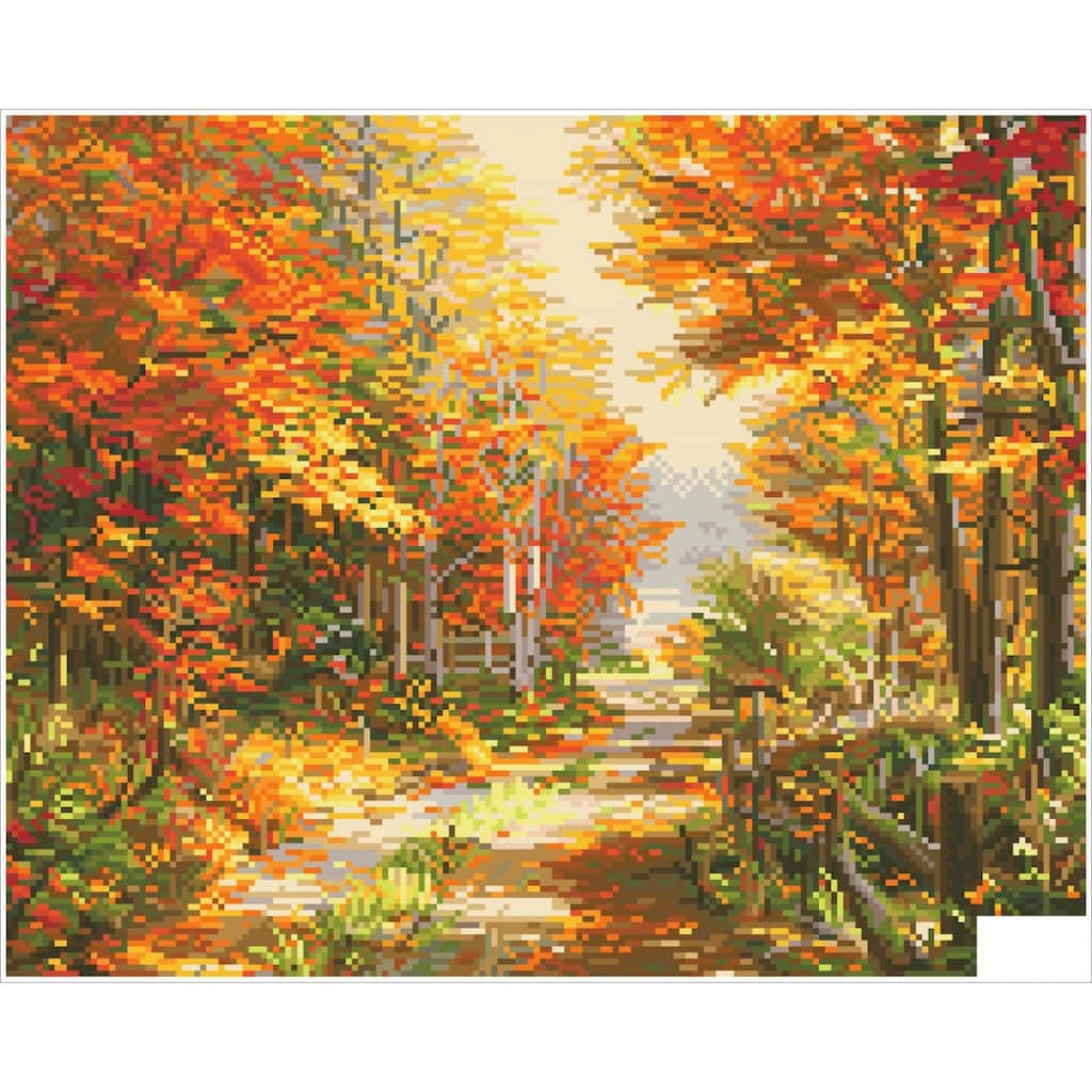 New ๐ Diamond Dotz® Intermediate Level Thomas Kinkade A Walk Down Autumn Lane Diamond Painting Kit ๐งจ 2 New ๐ Diamond Dotz® Intermediate Level Thomas Kinkade A Walk Down Autumn Lane Diamond Painting Kit ๐งจ - Image 2