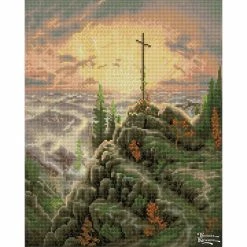 New 😀 Diamond Dotz® Intermediate Level Thomas Kinkade Sunrise Diamond Painting Kit 🎁