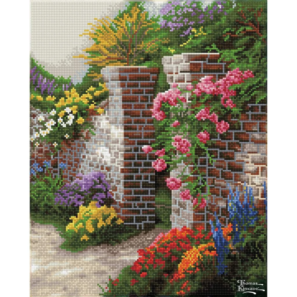 Coupon ๐ Diamond Dotz® Intermediate Level Thomas Kinkade The Rose Garden Diamond Painting Kit ๐ 1 Coupon ๐ Diamond Dotz® Intermediate Level Thomas Kinkade The Rose Garden Diamond Painting Kit ๐