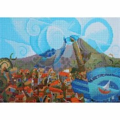 New 🥰 Diamond Dotz® Mount Vesuvius Diamond Painting Kit ⭐