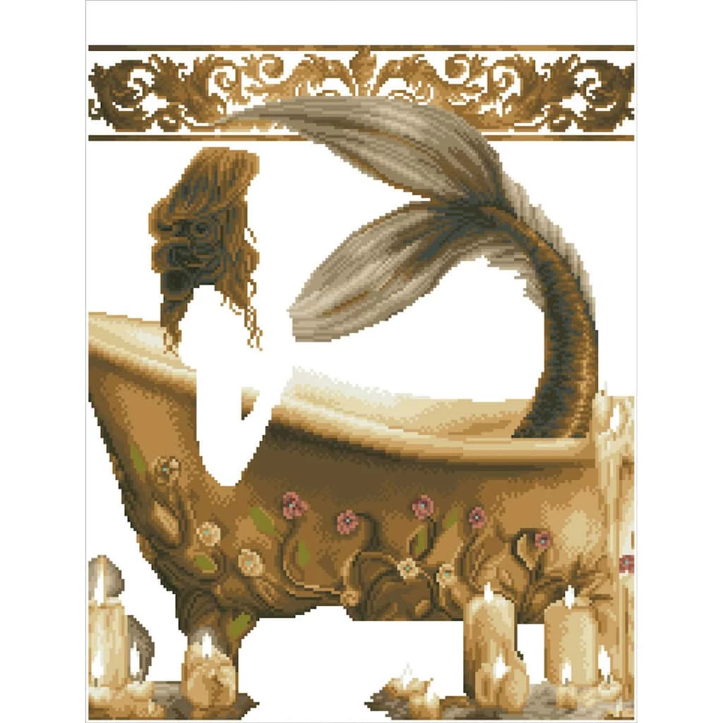 Cheap 😉 Diamond Dotz® Bath Time Mermaid Diamond Painting Kit 👍 2 Cheap 😉 Diamond Dotz® Bath Time Mermaid Diamond Painting Kit 👍 - Image 2