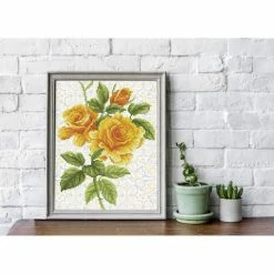 New 🎁 Diamond Dotz® Intermediate Yellow Rose Bouquet Diamond Painting Kit 🌟 -Diamond Dotz Shop D655667S 4