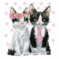 New โจ Diamond Dotz® Intermediate Mr. & Mrs. Pink Diamond Painting Kit ๐งจ