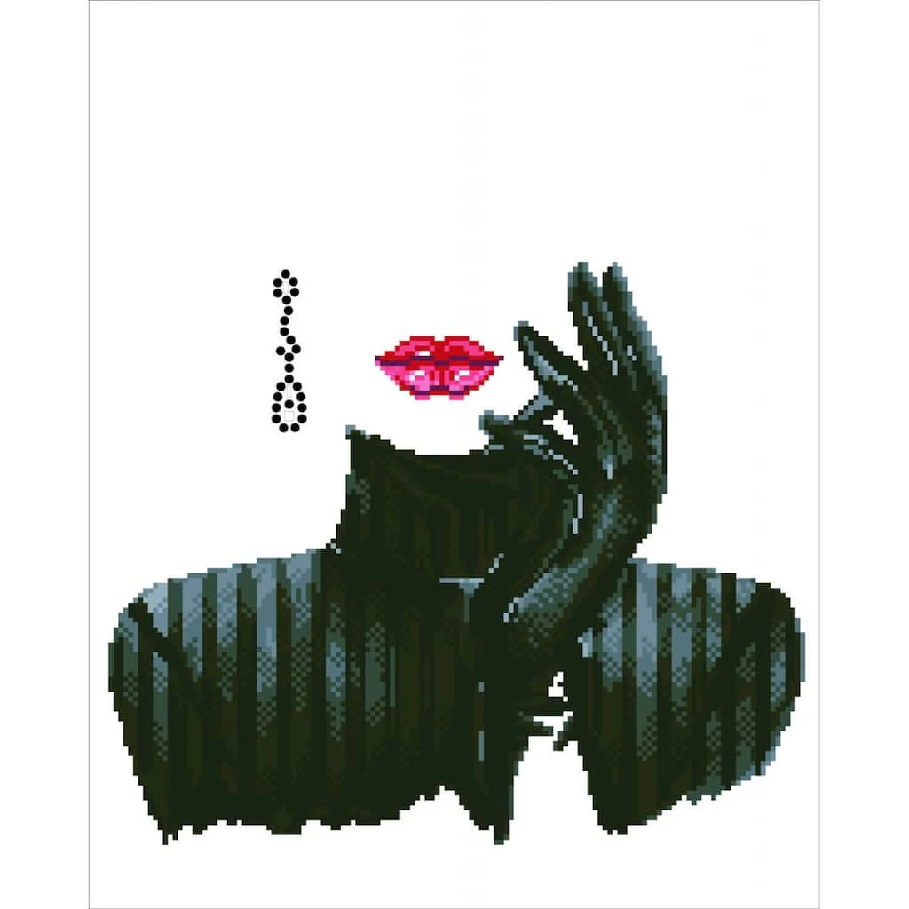 Flash Sale ✔️ Diamond Dotz® Intermediate Lady in Black Diamond Painting Kit 🥰 2 Flash Sale ✔️ Diamond Dotz® Intermediate Lady in Black Diamond Painting Kit 🥰 - Image 2