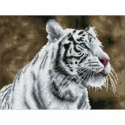 Coupon โ๏ธ Diamond Dotz® Intermediate Tiger Blanc Diamond Painting Kit ๐