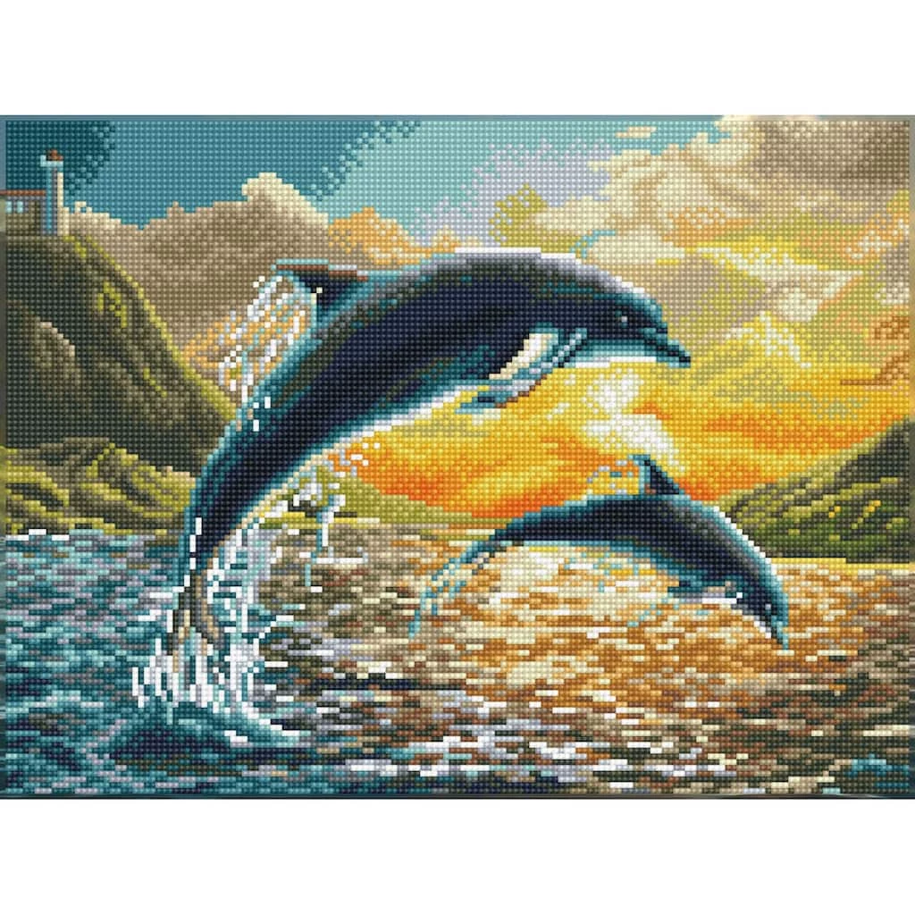 Buy ๐ Diamond Dotz® Intermediate Dolphin Sunset Diamond Painting Kit ๐ 1 Buy ๐ Diamond Dotz® Intermediate Dolphin Sunset Diamond Painting Kit ๐