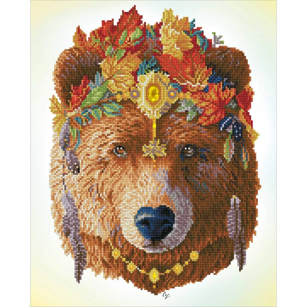 New 😉 Diamond Dotz® Advanced Bohemian Bear Diamond Painting Kit 😉 1 New 😉 Diamond Dotz® Advanced Bohemian Bear Diamond Painting Kit 😉