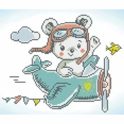 Promo ✨ Diamond Dotz® Intermediate Aero Bear Diamond Painting Kit 🔔