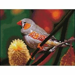 Brand new โค๏ธ Diamond Dotz® Intermediate Gouldian Finch Diamond Painting Kit ๐ฅ
