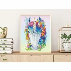 Cheapest 👏 Diamond Dotz® Advanced Mystic Unicorn Diamond Painting Kit 🧨 -Diamond Dotz Shop D666186S 4