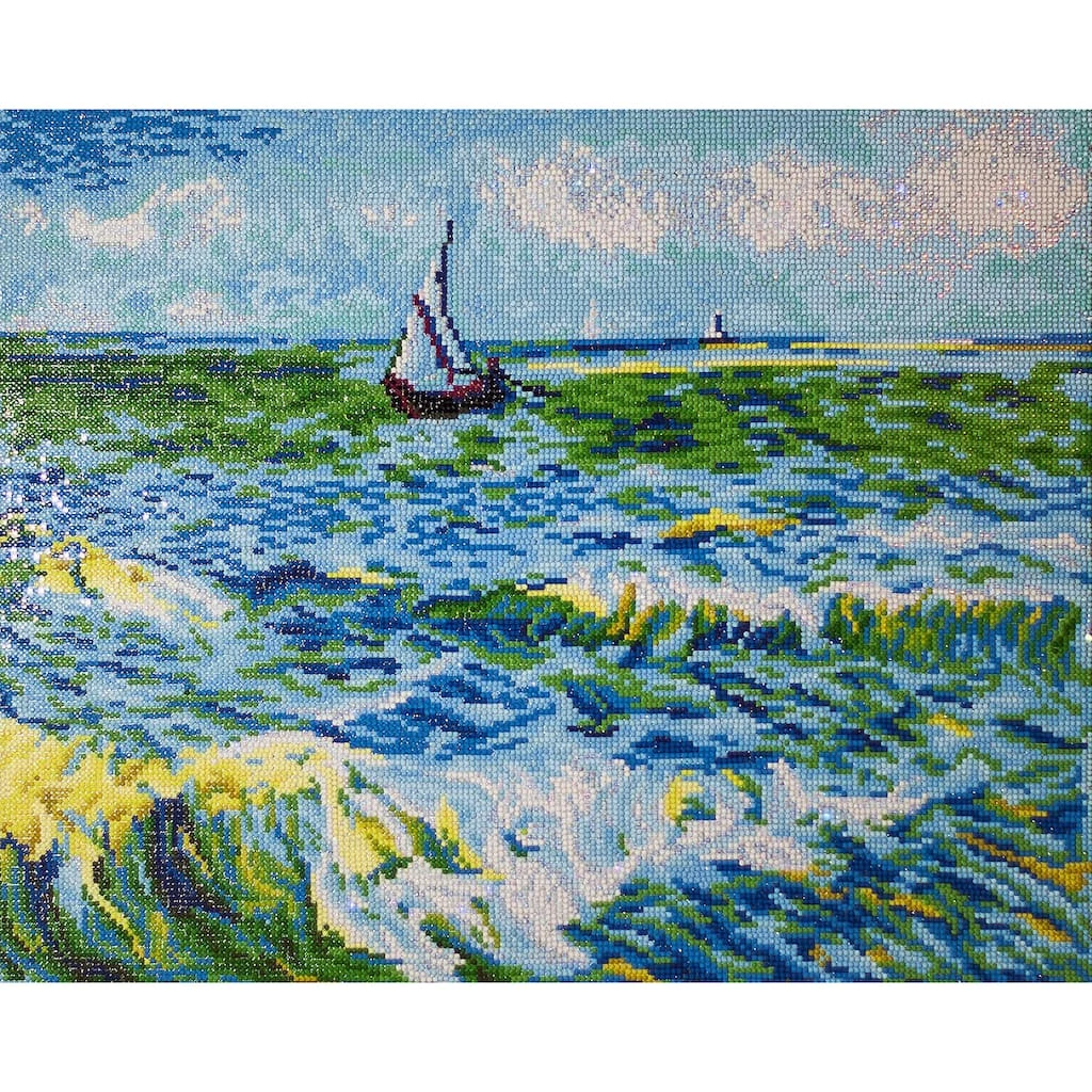 Flash Sale 🥰 Diamond Dotz® Advanced Seascape at Saint Maries (Van Gogh) Diamond Painting Kit 🧨 2 Flash Sale 🥰 Diamond Dotz® Advanced Seascape at Saint Maries (Van Gogh) Diamond Painting Kit 🧨 - Image 2