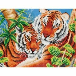 Cheapest ๐ Diamond Dotz® Intermediate Tender Tigers Diamond Painting Kit ๐