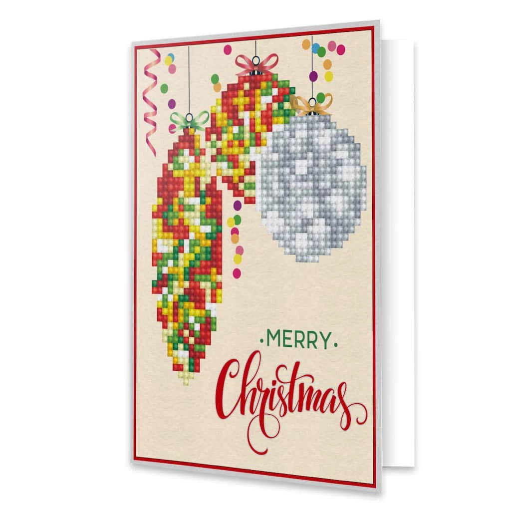 Brand new ๐ Diamond Dotz® Merry ๐ Christmas Baubles Trad Diamond Painting Greeting Card Kit ๐ 1 Brand new ๐ Diamond Dotz® Merry ๐ Christmas Baubles Trad Diamond Painting Greeting Card Kit ๐
