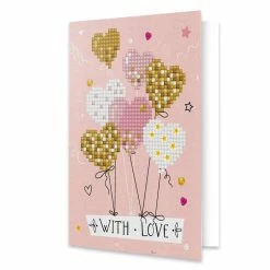 Wholesale ๐ฅ Diamond Dotz® Love Balloons Diamond Painting Greeting Card Kit โญ