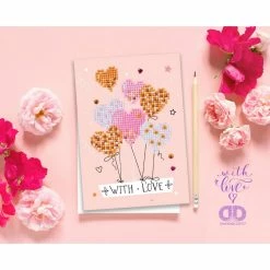 Wholesale 🔥 Diamond Dotz® Love Balloons Diamond Painting Greeting Card Kit ⭐ 5 Wholesale 🔥 Diamond Dotz® Love Balloons Diamond Painting Greeting Card Kit ⭐ -Diamond Dotz Shop D668036S 4
