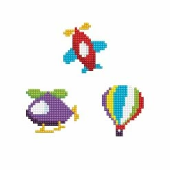 Best Pirce ๐ Diamond Dotz® Beginner Fly - Hot Air Balloon, Plane, Helicopter DOTZIES Stickers Diamond Painting Artwork Kit ๐