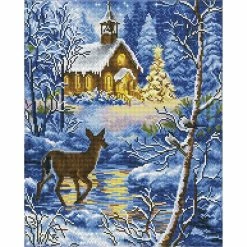 Best deal ๐ฏ Diamond Dotz® Intermediate Chapel in the Snow Diamond Art Painting Kit โจ